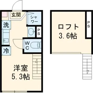 ハーモニーテラス上井草V【1階】の間取り