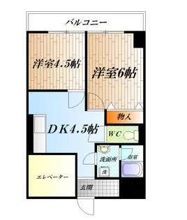 marine heights【2階】の間取り