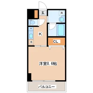 メズューセラ五橋【5階】の間取り