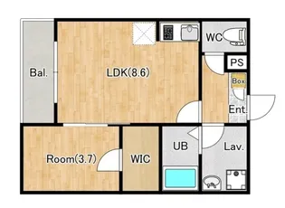 ジ―メゾン伊勢原高森アーク【1階】の間取り