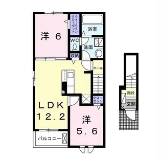 タートルヒルズ6th【2階】の間取り
