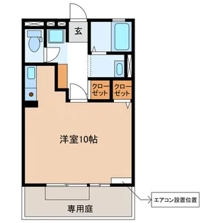 岐阜県岐阜市本荘中ノ町10【アパート】の間取り