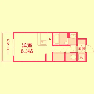 大阪府大阪市福島区海老江1【マンション】の間取り