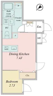 LiveFlat門前仲町【1階】の間取り