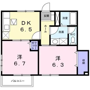 クレストール マスダ【1階】の間取り