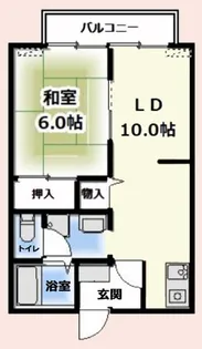 タウンコート田間A【2階】の間取り
