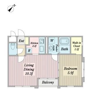 ラ・クールM【2階】の間取り