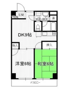 滝野川フラワーハイツ【2階】の間取り