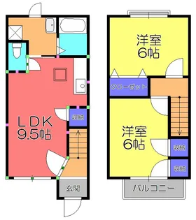 滋賀県東近江市佐野町【一戸建】の間取り