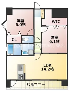 フォレストトップ平成南【3階】の間取り