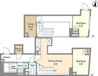 コンフォリア本駒込一丁目の間取り