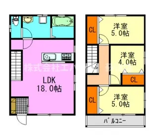 千葉県千葉市中央区星久喜町【一戸建】の間取り