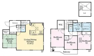 東京都三鷹市井の頭1【一戸建】の間取り