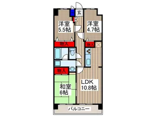 ワコーレ東浦和A棟【3階】の間取り