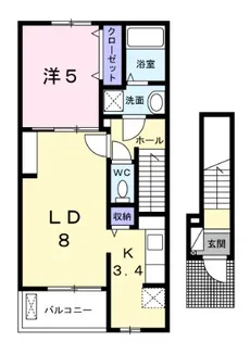 千葉県松戸市東松戸2【アパート】の間取り