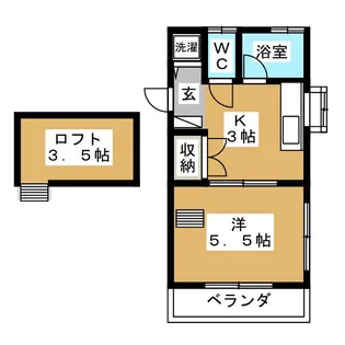 クレール三鷹台【2階】の間取り