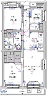 サステナブランシェ本行徳【1階】の間取り
