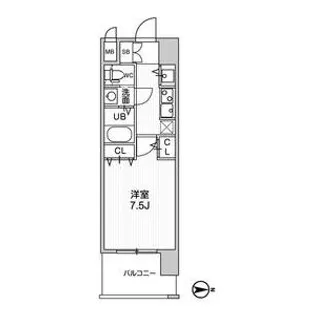 愛知県名古屋市北区黒川本通3【マンション】の間取り