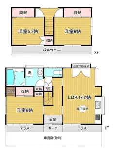 千葉県木更津市江川【一戸建】の間取り