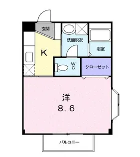 サンセ-ル大小路【2階】の間取り