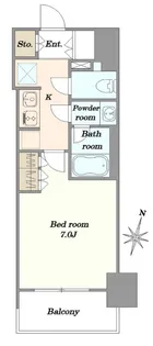 シティハウス東麻布【3階】の間取り