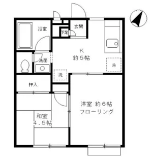 サニーヒル・ヒバリI【1階】の間取り