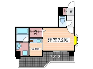 ルービンス十日市II【10階】の間取り