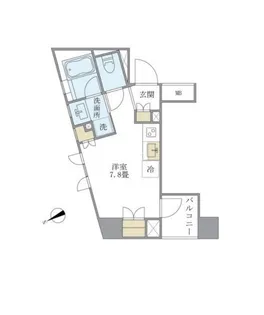 Brillia ist 銀座東【6階】の間取り