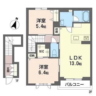 【シャーメゾン】メゾン ド シトリン【2階】の間取り