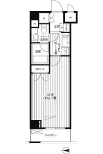 グランハイツ東新宿【4階】の間取り