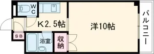 ハマダ矢野ビル【2階】の間取り