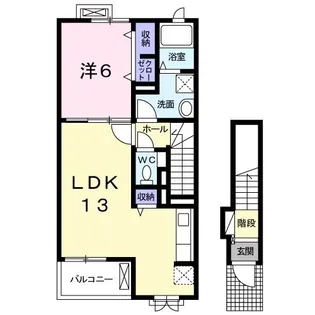 スカイ ピア【2階】の間取り