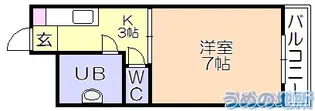 アレグリア久留米【2階】の間取り