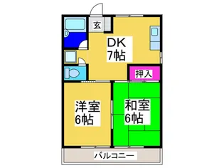 ホワイトシャトー堀江【3階】の間取り