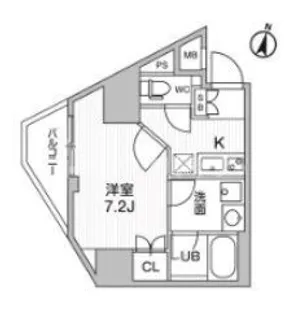 コンフォリア・リヴ千住【8階】の間取り