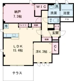 ノエル高砂【1階】の間取り