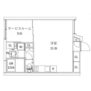 CITY WALK 新江古田 DUE【1階】の間取り