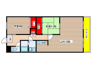 ハイテック横地【3階】の間取り