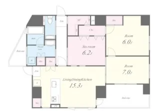 クレイラ西早稲田【10階】の間取り