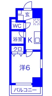 スパシエルクス大宮【6階】の間取り