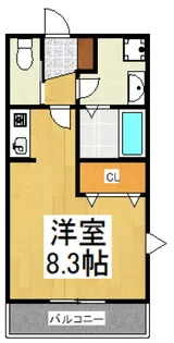 ローズスクエア【2階】の間取り