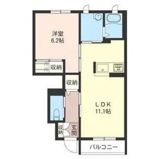 アクシスコート【1階】の間取り