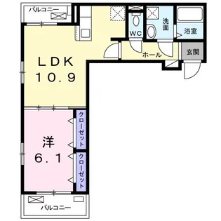 パインツリー【3階】の間取り