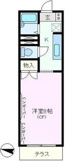 レザンジュ【1階】の間取り