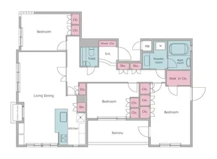 レジディア上目黒【3階】の間取り