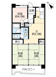 UR千代町駅前【9階】の間取り