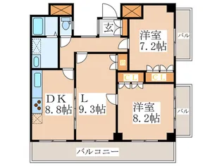 ラスタ-ハウス【2階】の間取り