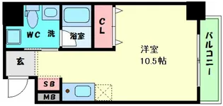 フレアコート北浜【8階】の間取り