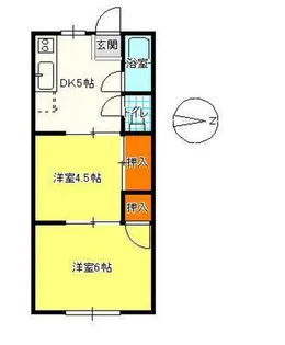 半田山ハウス【2階】の間取り