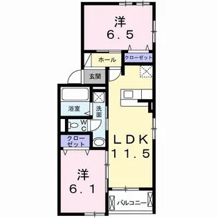 ルタン エム【2階】の間取り